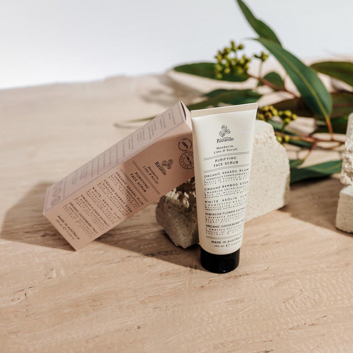 Natural Remedy Mandarin, Lime & Neroli Purifying Face Scrub