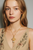 18K Gold Plated Freshwater Pearl and Tuquoise Natural Stone Cross Pendant Gold Necklace