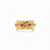 Bande de Vagabonds Brass Gold Colored Plated Hand Made Zirconia Dainty Stone Adjustable Vintage Royal Rings Perfect for Stacking and Layering on your favorite fingers