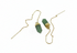 Delicate and Sophisticated Natural Gemstone Drop Chain Earrings