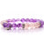 Crystal Bracelet | TRANQUILITY Amethyst, Rose & Lotus Charm