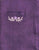 Girls Purple Organic Linen Sleeveless Short Shift Dress with Embroidered Trim