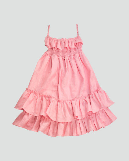 blush pink sun dress Love In The Summer Maxi Dress Pink