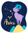 Celebrate your Aries Zodiac personality with our kids fashion prints featuring your sign, constellation, and your identifying Aries Ram Fire Sign mascot. Printed on our classic soft organic  cotton stretch signature knit and cut.  