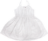 White Strappy Emboidered Light Dress