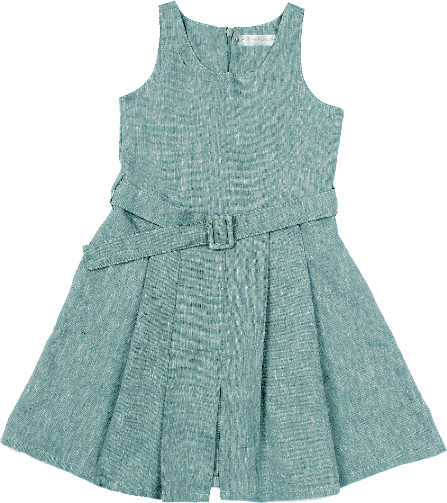 green emerald velvet dress Scalloped Lace 2 Piece Girl Dress Set in Sage 6