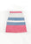 Girls Pink, Blue and White Color Block Skirt with Floral Stitched Patchwork Pattern