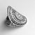 OVAL EMBOSSED LARGE TURKISH RING