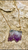 Gold dipped purple druzzy natural slice stone pendant necklace