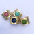 TURKISH GOLD RING WITH COLORED GEM