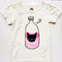 Girls Pink Kitty Knip Milk Bottle  Graphic T-Shirt