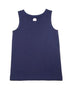 Girls Navy Blue Organic Cotton Knit Soft Essential Tank Top