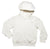 Girls and Boys Soft Organic Cotton Essential Cloud White Zip Up Hoody Jacket with pockets