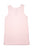 Girls Light Pink Soft Organic Cotton Knit Essential Tank Top